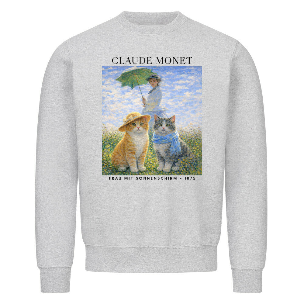 Frau mit Sonnenschirm Sweatshirt
