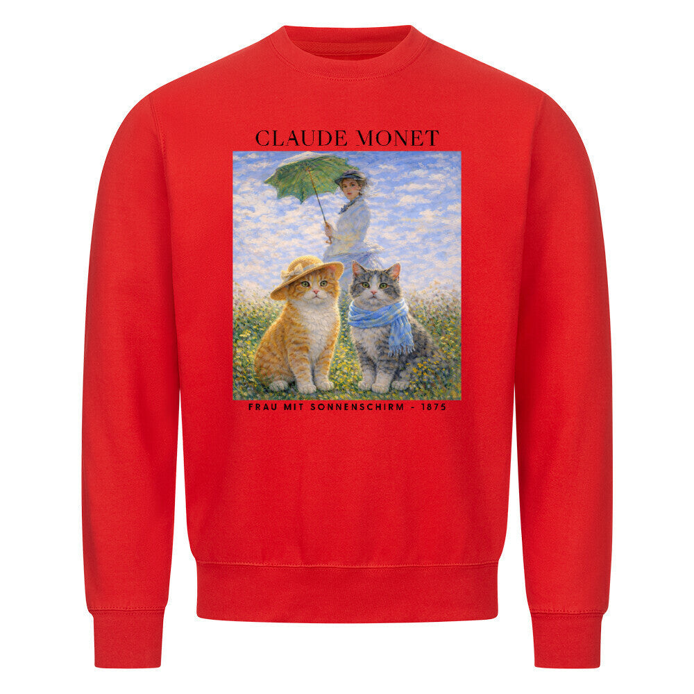 Frau mit Sonnenschirm Sweatshirt