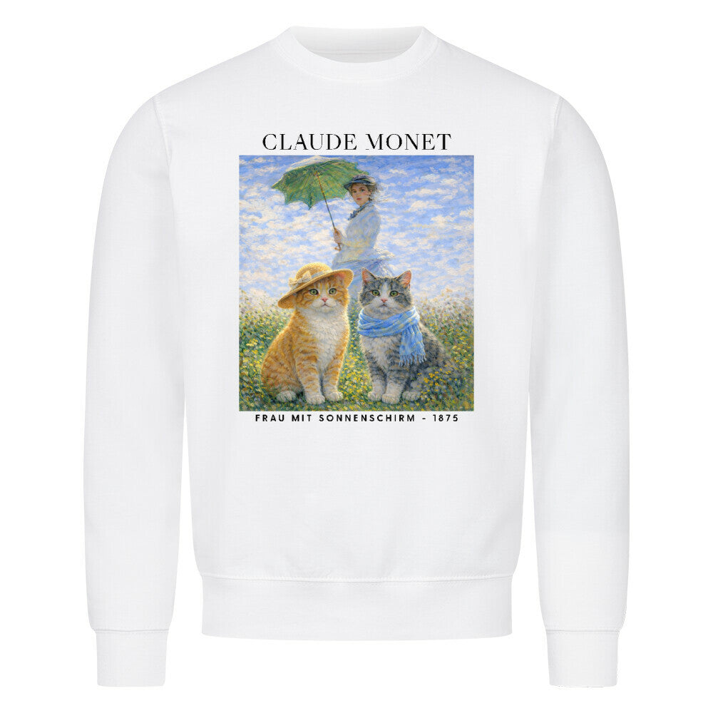 Frau mit Sonnenschirm Sweatshirt