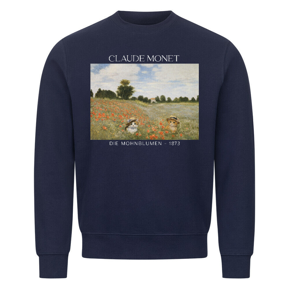 Claude Monet Mohnblumen Sweatshirt