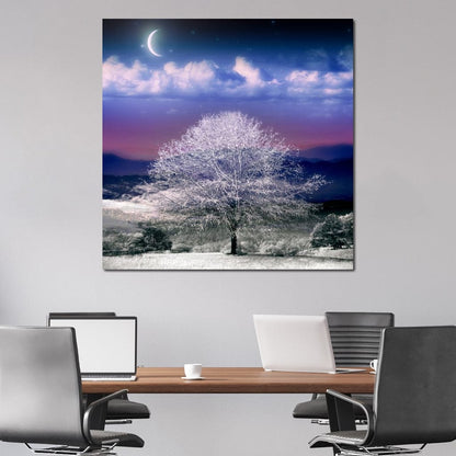 Fantasy Winter Scene Canvas Wall Art