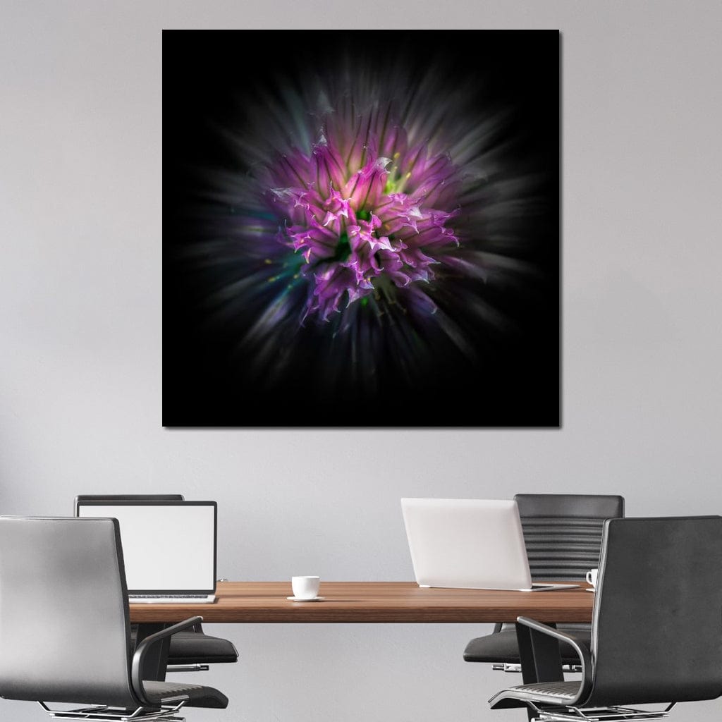 Flowers Color Flow Canvas Wall Art