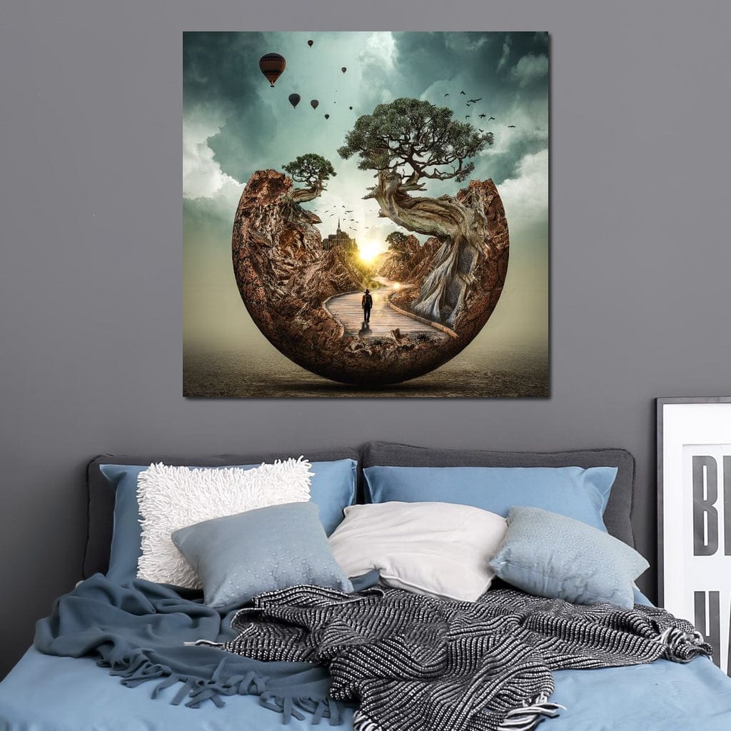 Sunrise Road Canvas Wall Art