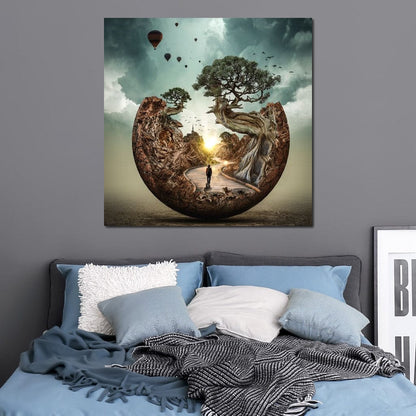 Sunrise Road Canvas Wall Art