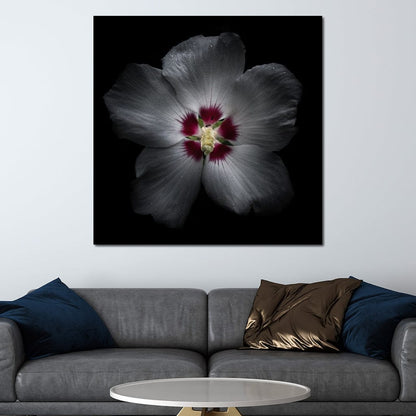 Backyard Flowers Color Version Canvas Wall Art