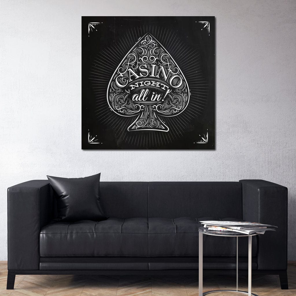Casino Night Canvas Wall Art