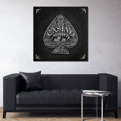 Casino Night Canvas Wall Art