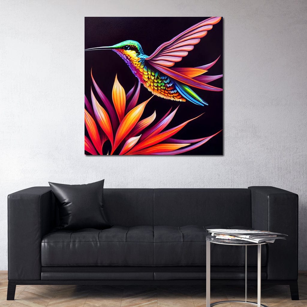 Hummingbird Canvas Wall Art