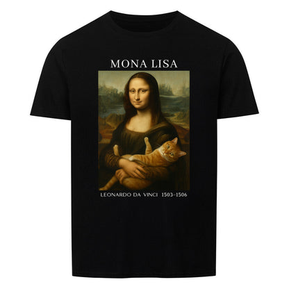 Mona Lisa With Cat Basic Shirt Unisex