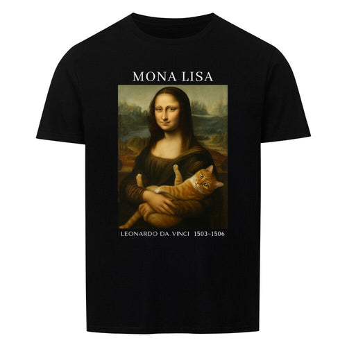 Mona Lisa With Cat Basic Shirt Unisex