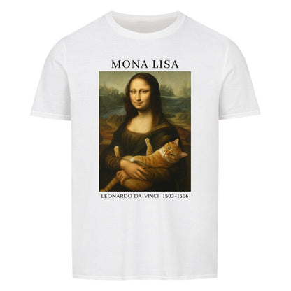 Mona Lisa With Cat Basic Shirt Unisex