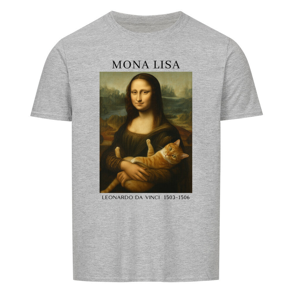 Mona Lisa With Cat Basic Shirt Unisex