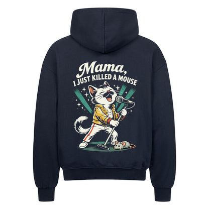 Mama I Just Killed A Mouse Oversized Zipper Hoodie