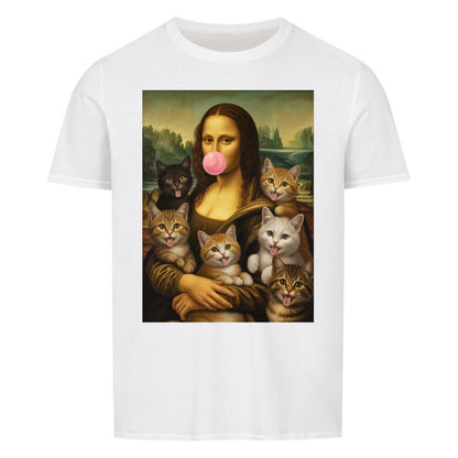 Mona Lisa With Cats Basic Shirt Unisex