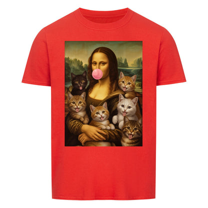 Mona Lisa With Cats Basic Shirt Unisex