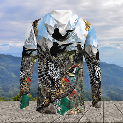 Quail And Hunter In The Wild All Over Print
