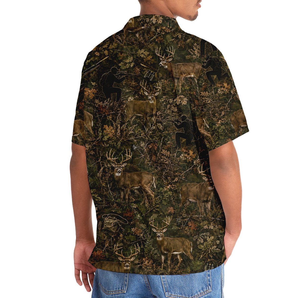 Hunt Deer Camo Hawaiian Shirt