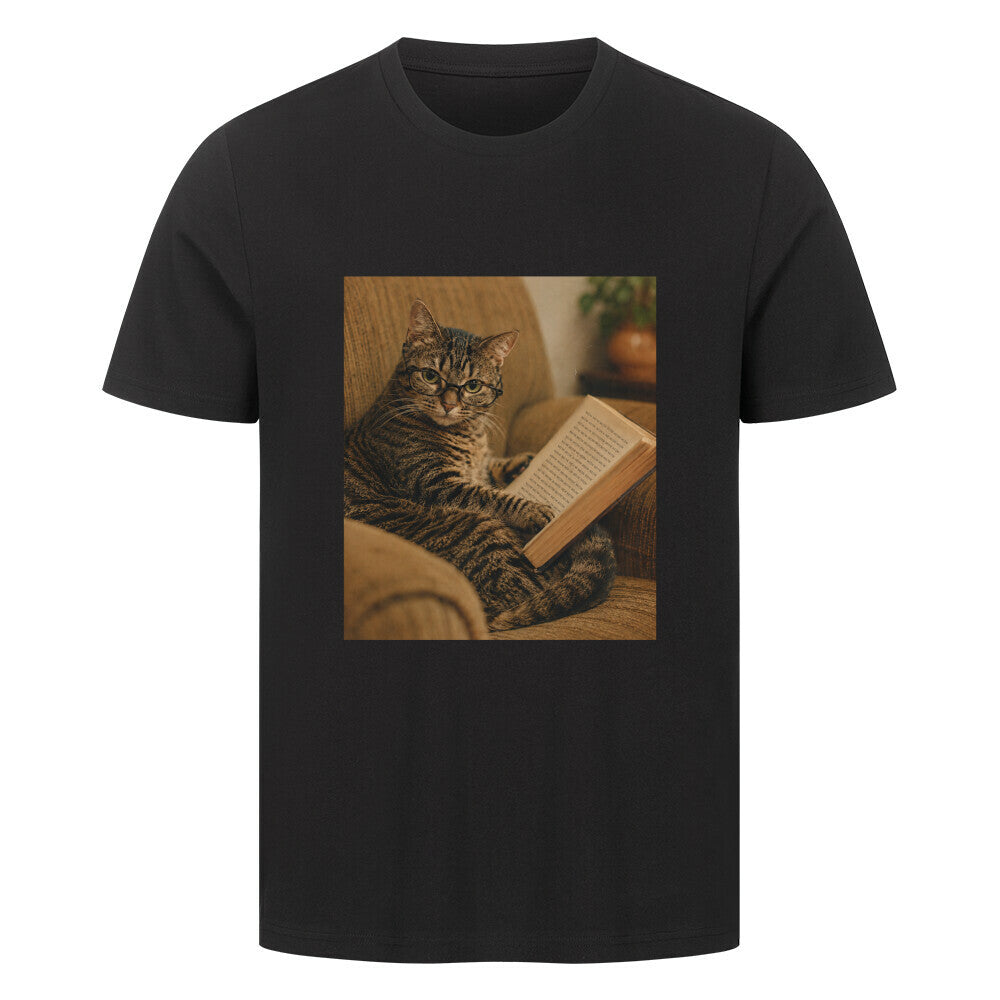 Katze am lesen T-Shirt