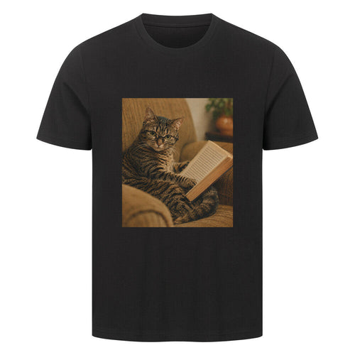 Katze am lesen T-Shirt