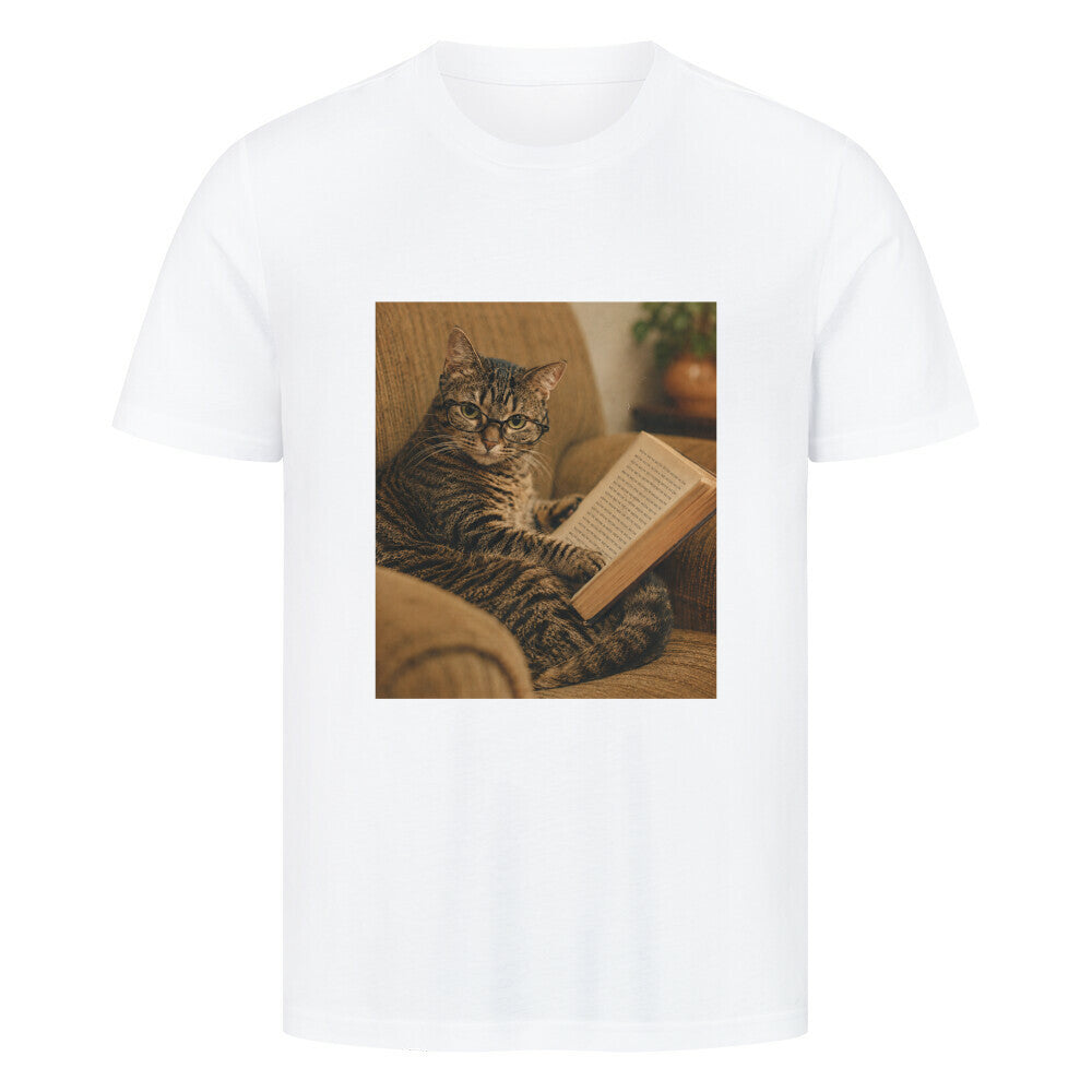 Katze am lesen T-Shirt