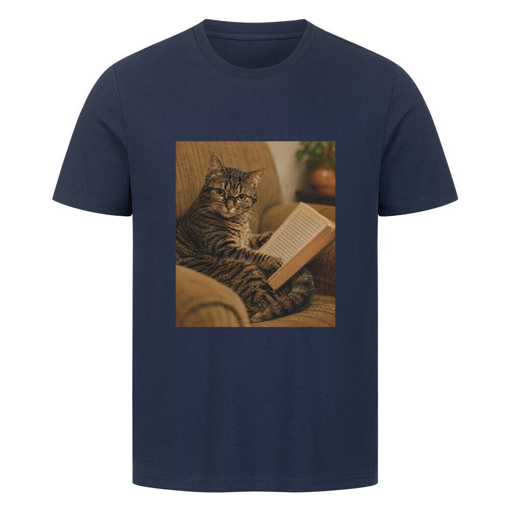 Katze am lesen T-Shirt