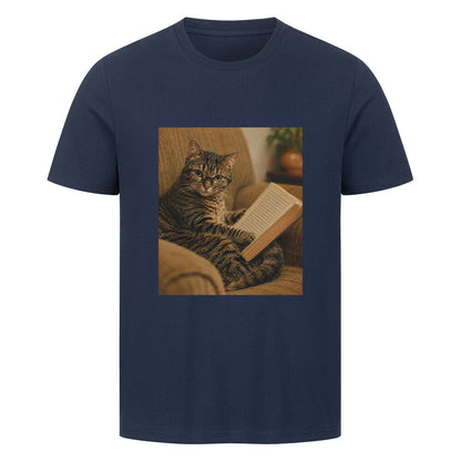 Katze am lesen T-Shirt
