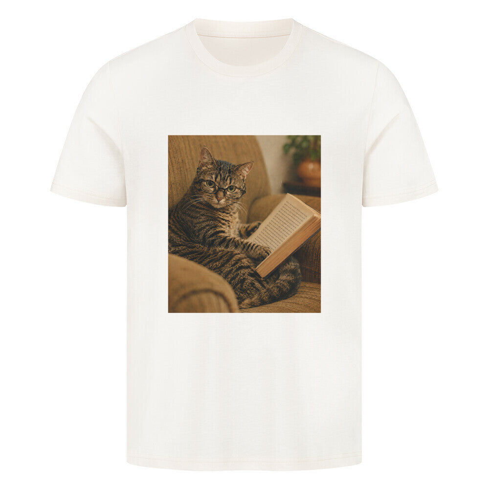 Katze am lesen T-Shirt
