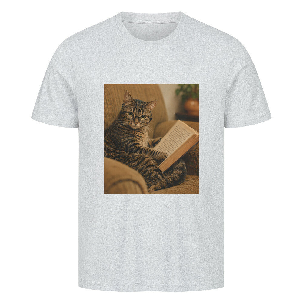Katze am lesen T-Shirt