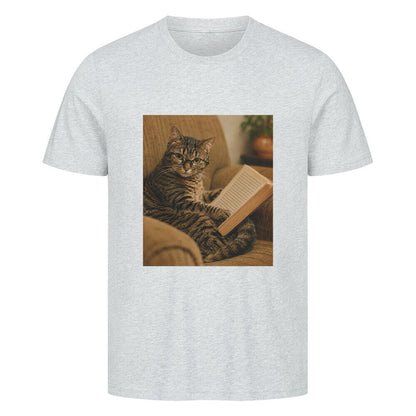 Katze am lesen T-Shirt