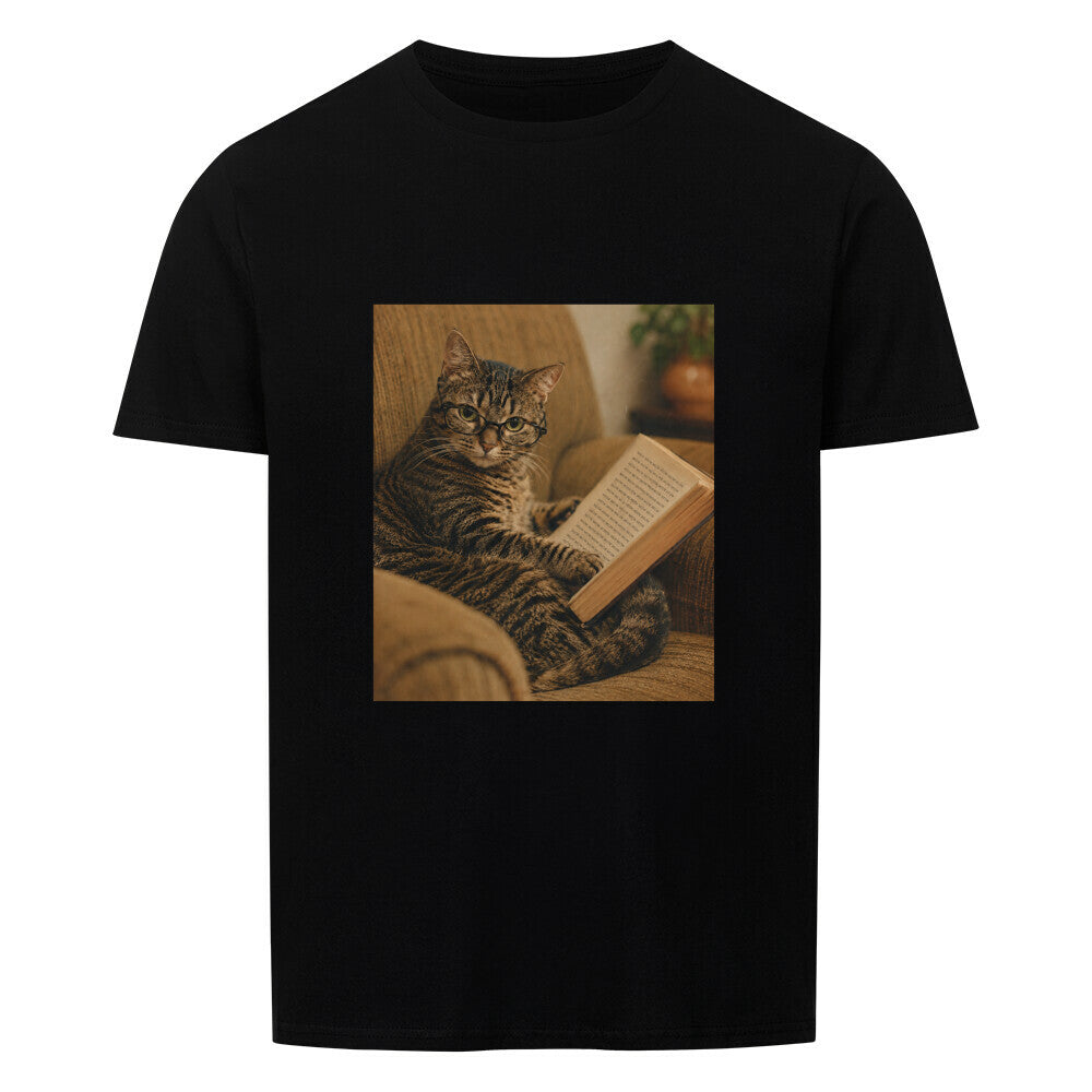 The Scholar Cat Basic Shirt Unisex