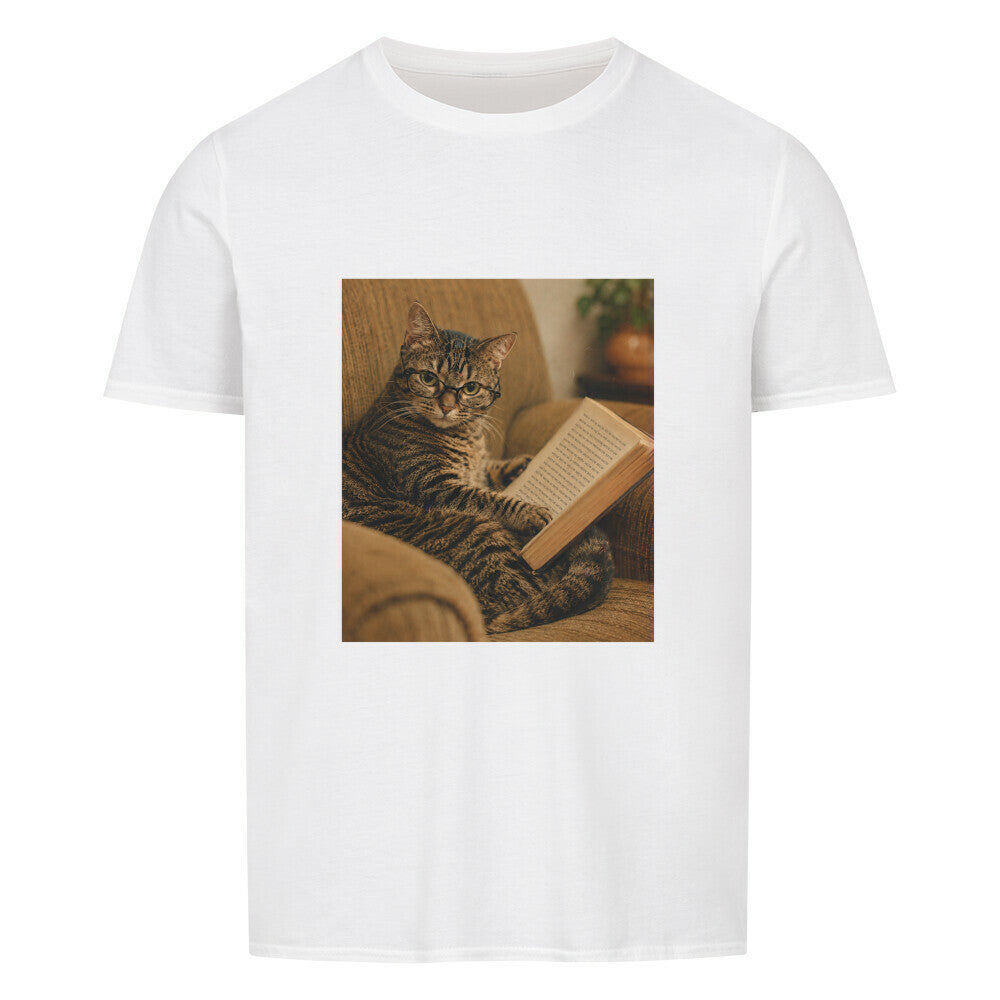 The Scholar Cat Basic Shirt Unisex
