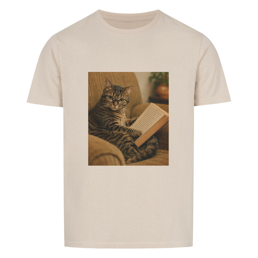 The Scholar Cat Basic Shirt Unisex