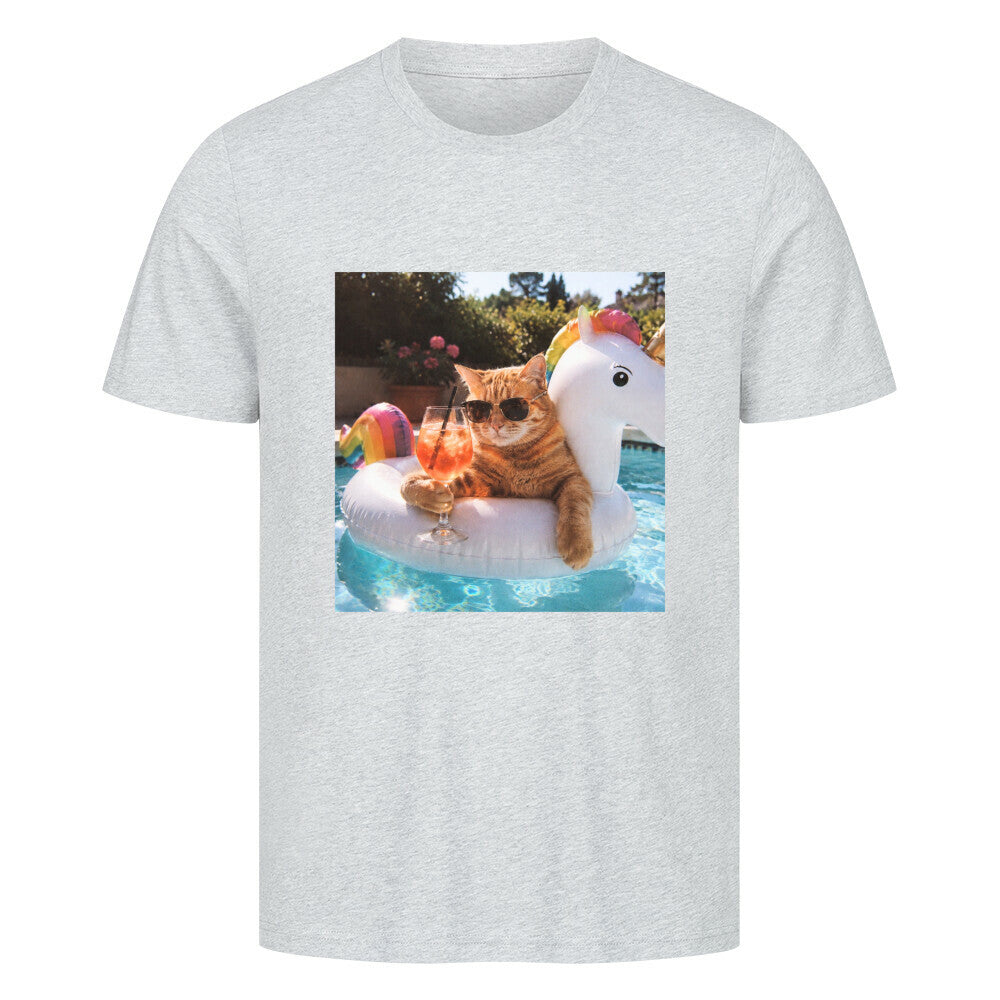 Katze im Pool T-Shirt