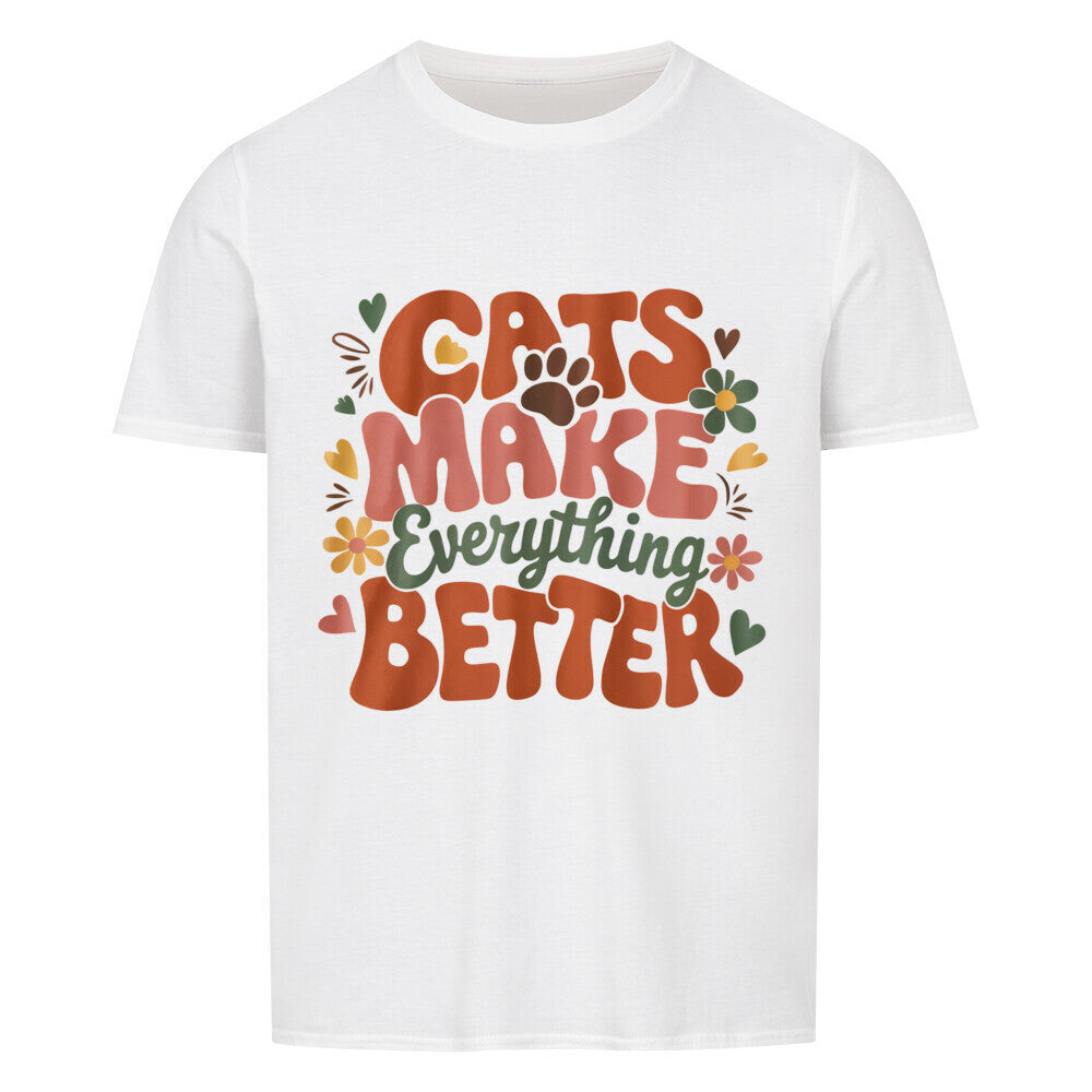 Cats Make Everything Better Basic Shirt Unisex