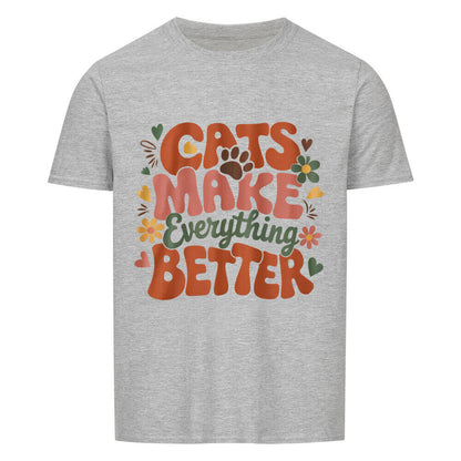 Cats Make Everything Better Basic Shirt Unisex