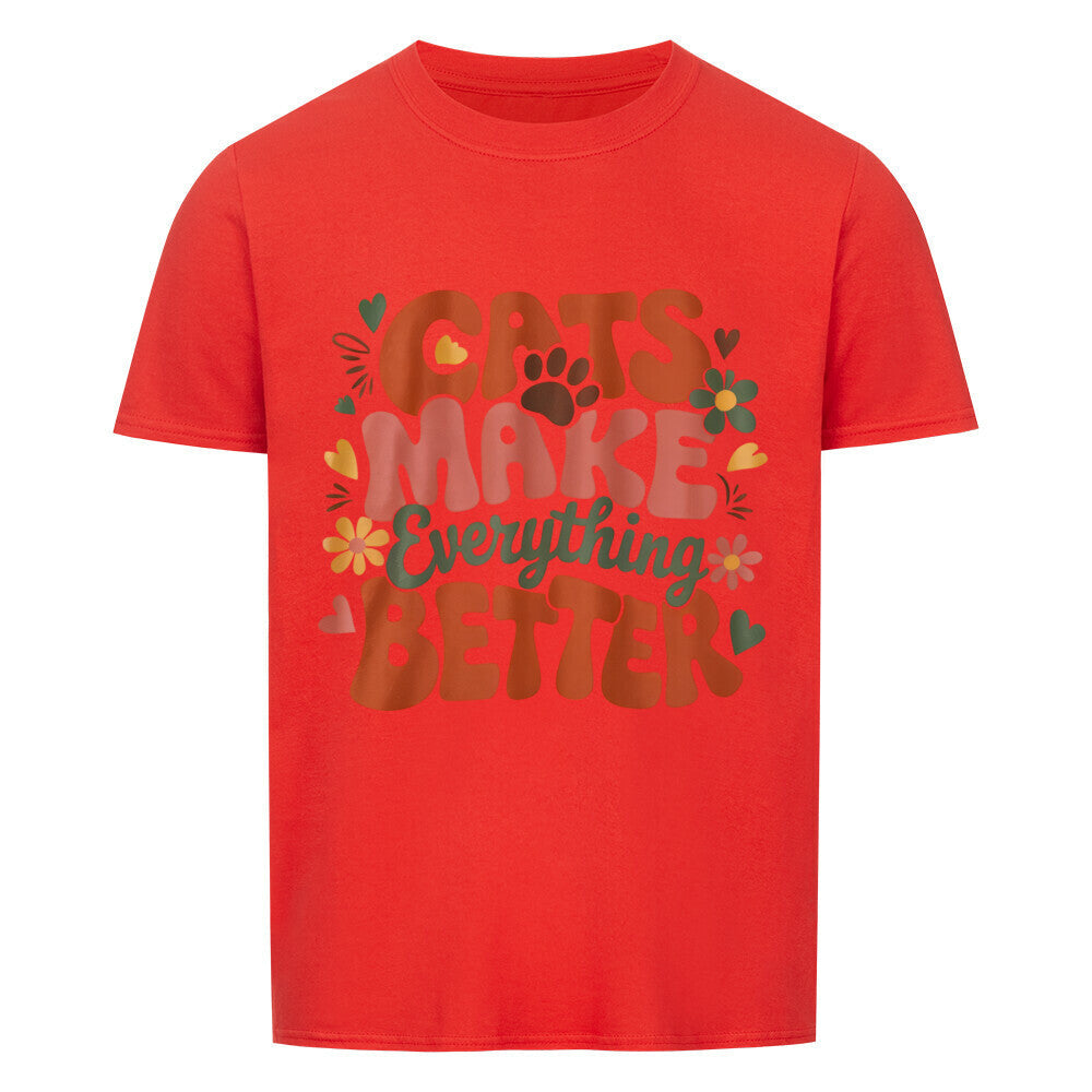 Cats Make Everything Better Basic Shirt Unisex