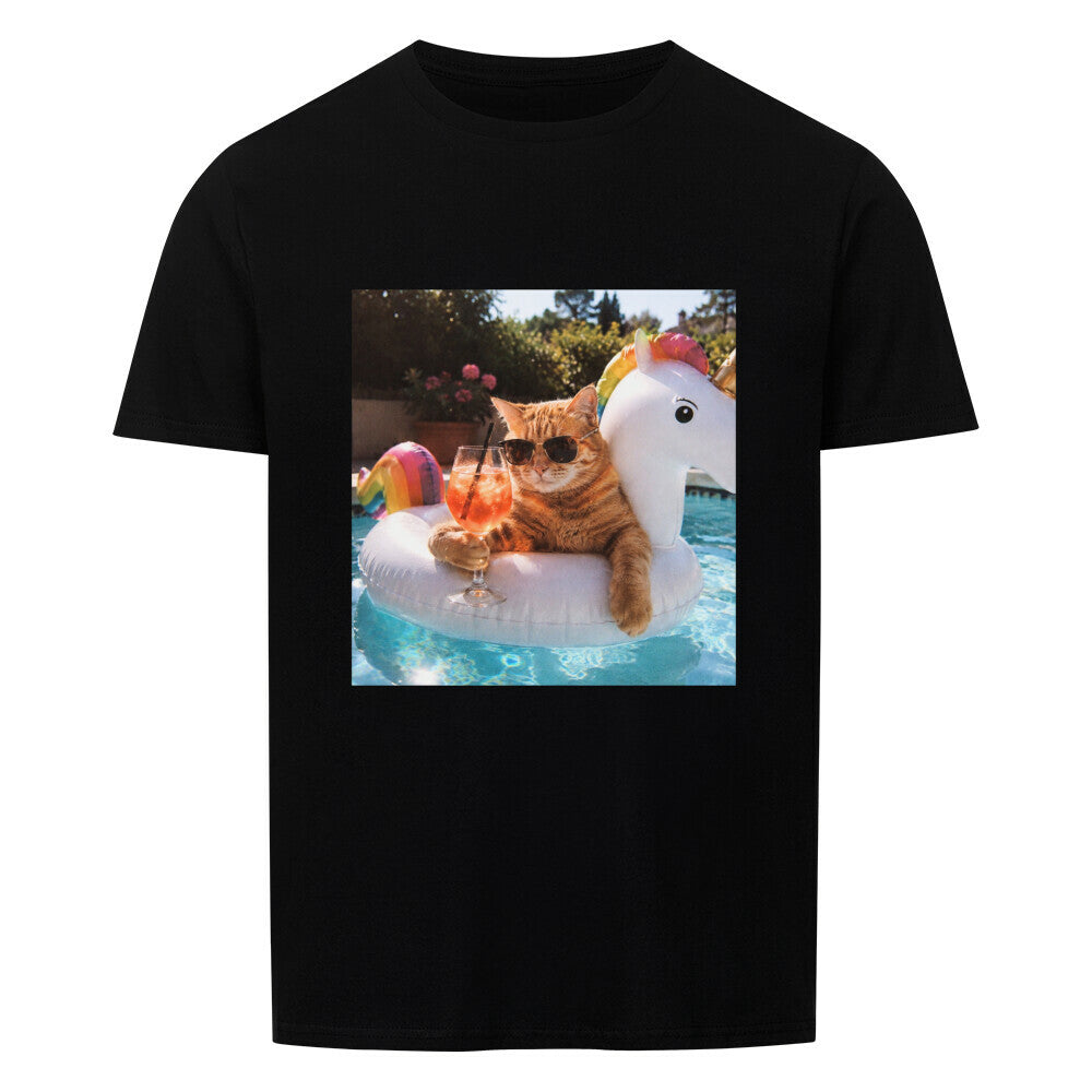Cool Cat Summer Vibes Basic Shirt Unisex