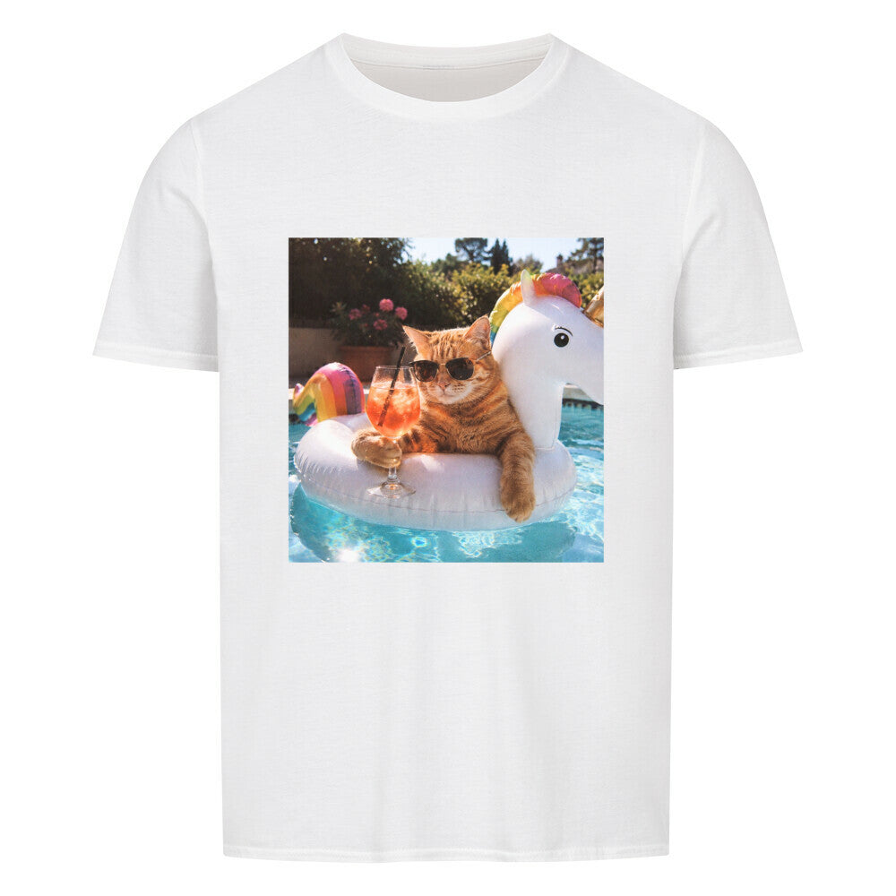 Cool Cat Summer Vibes Basic Shirt Unisex