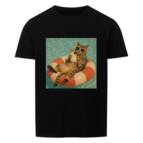Chillin' Cat Pool Party Basic Shirt Unisex