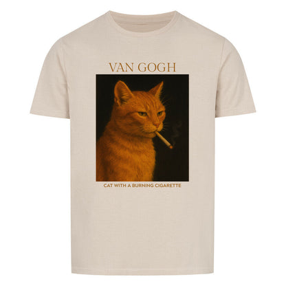 Cat With A Burning Cigarette Basic Shirt Unisex