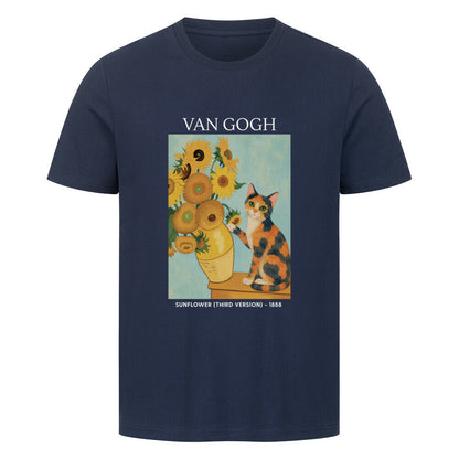 Calico Katze mit Sonnenblumen T-Shirt
