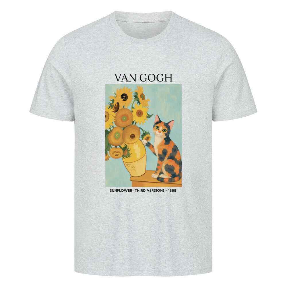 Calico Katze mit Sonnenblumen T-Shirt