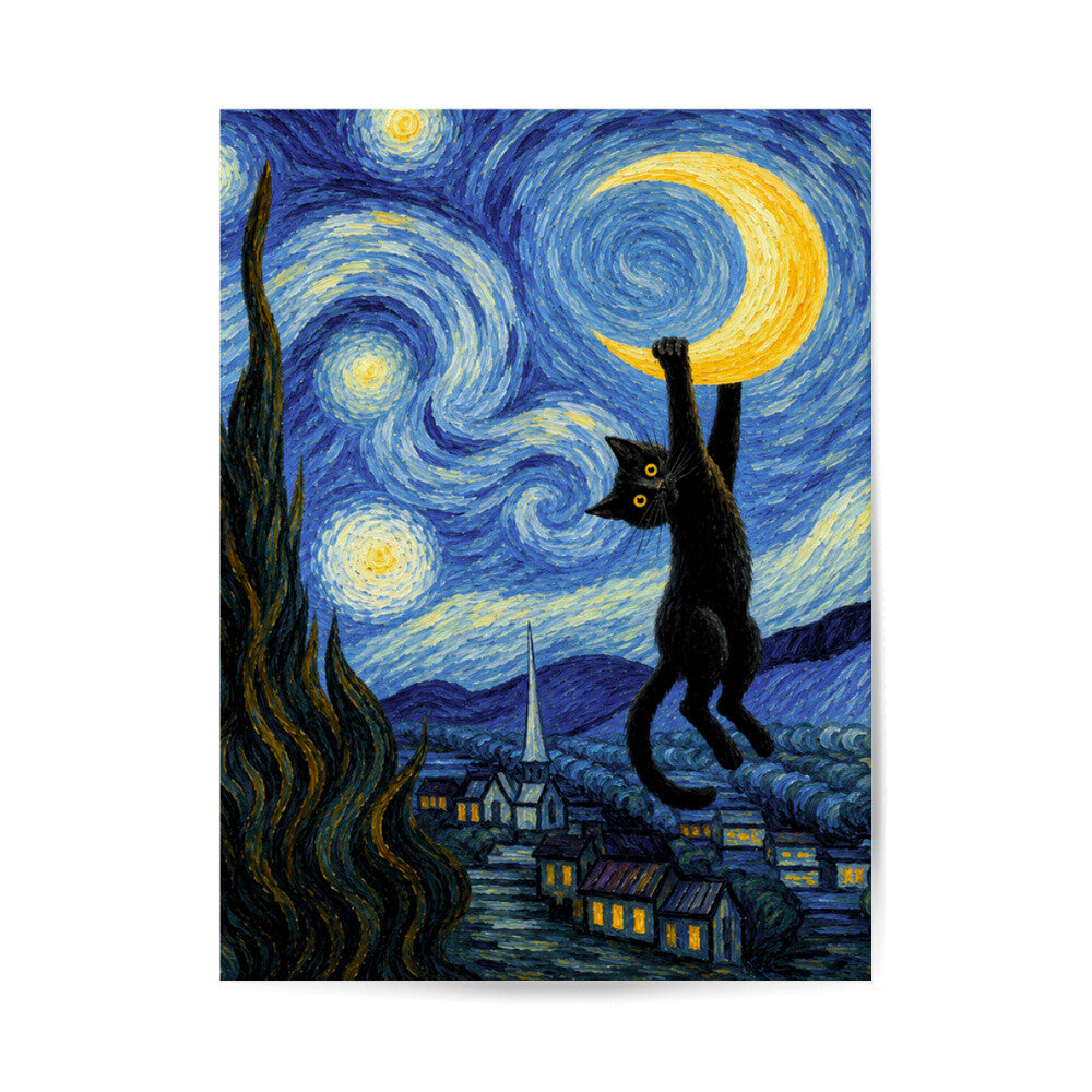 Starry Night Poster 3:4