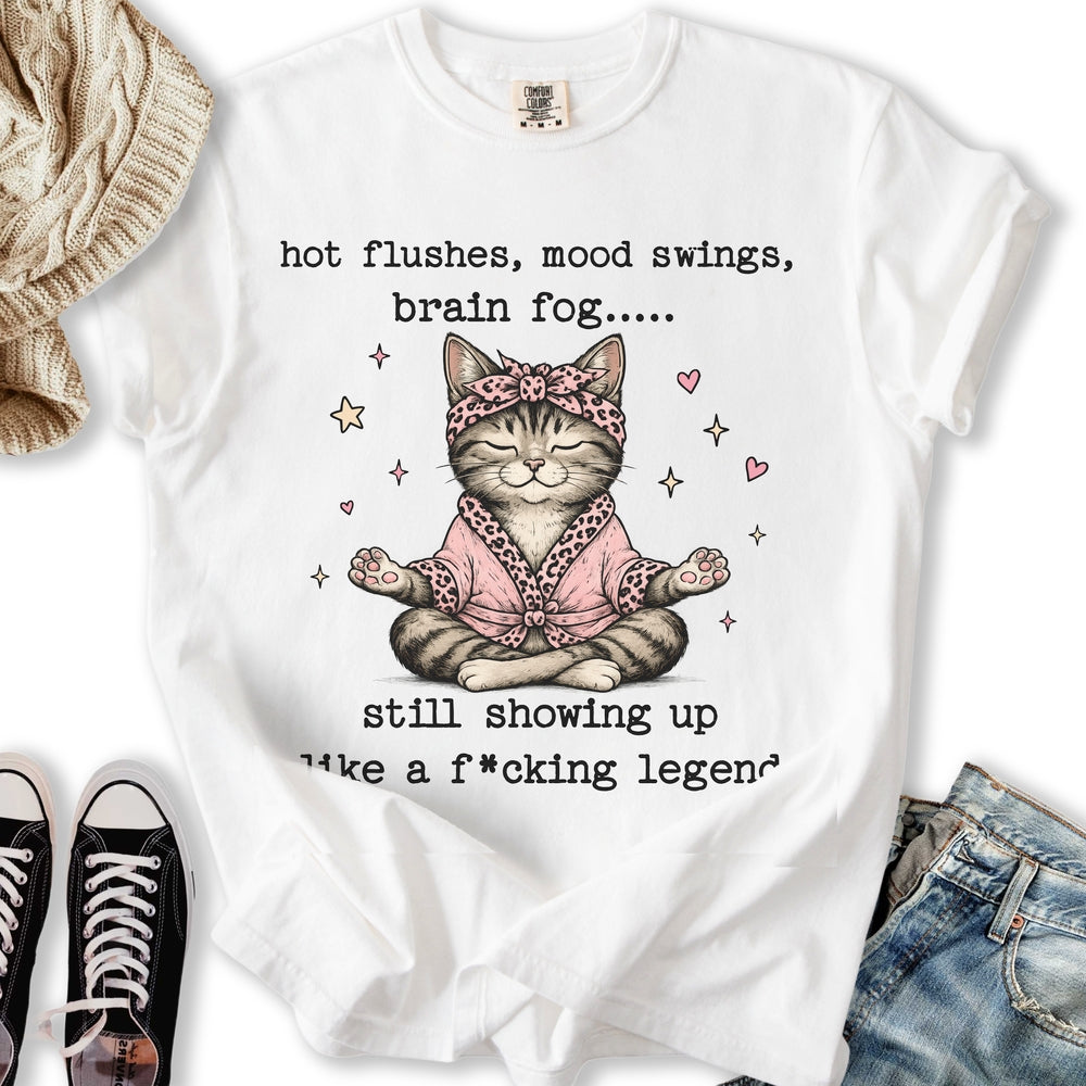 Menopause Cat Relaxed Tee
