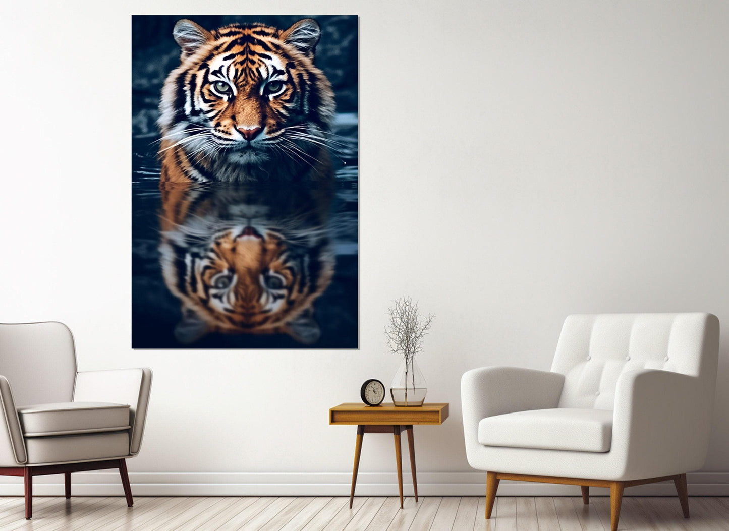 Tiger Canvas Print – Abstract Tiger Wall Art | Gallery Wrapped Cotton Canvas, Ready to Hang