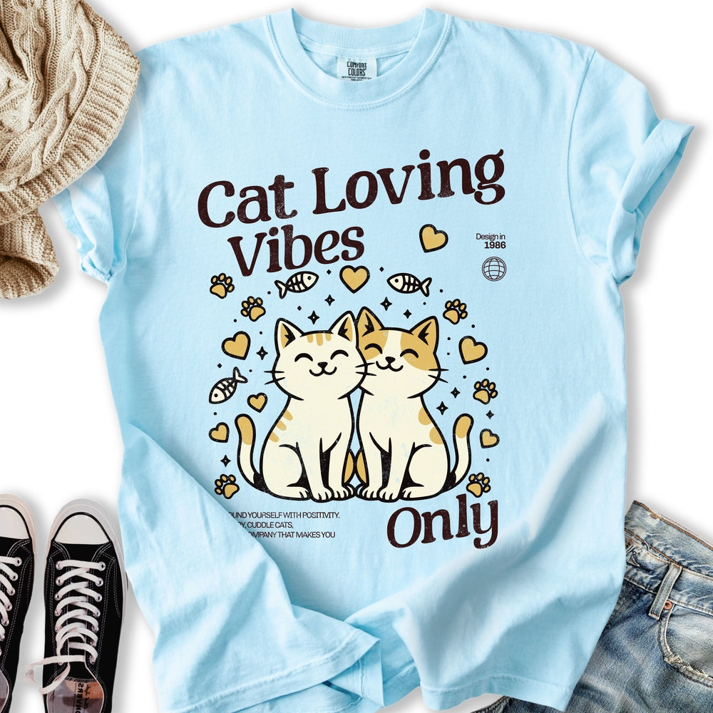 Cat Loving Vibes Relaxed Tee