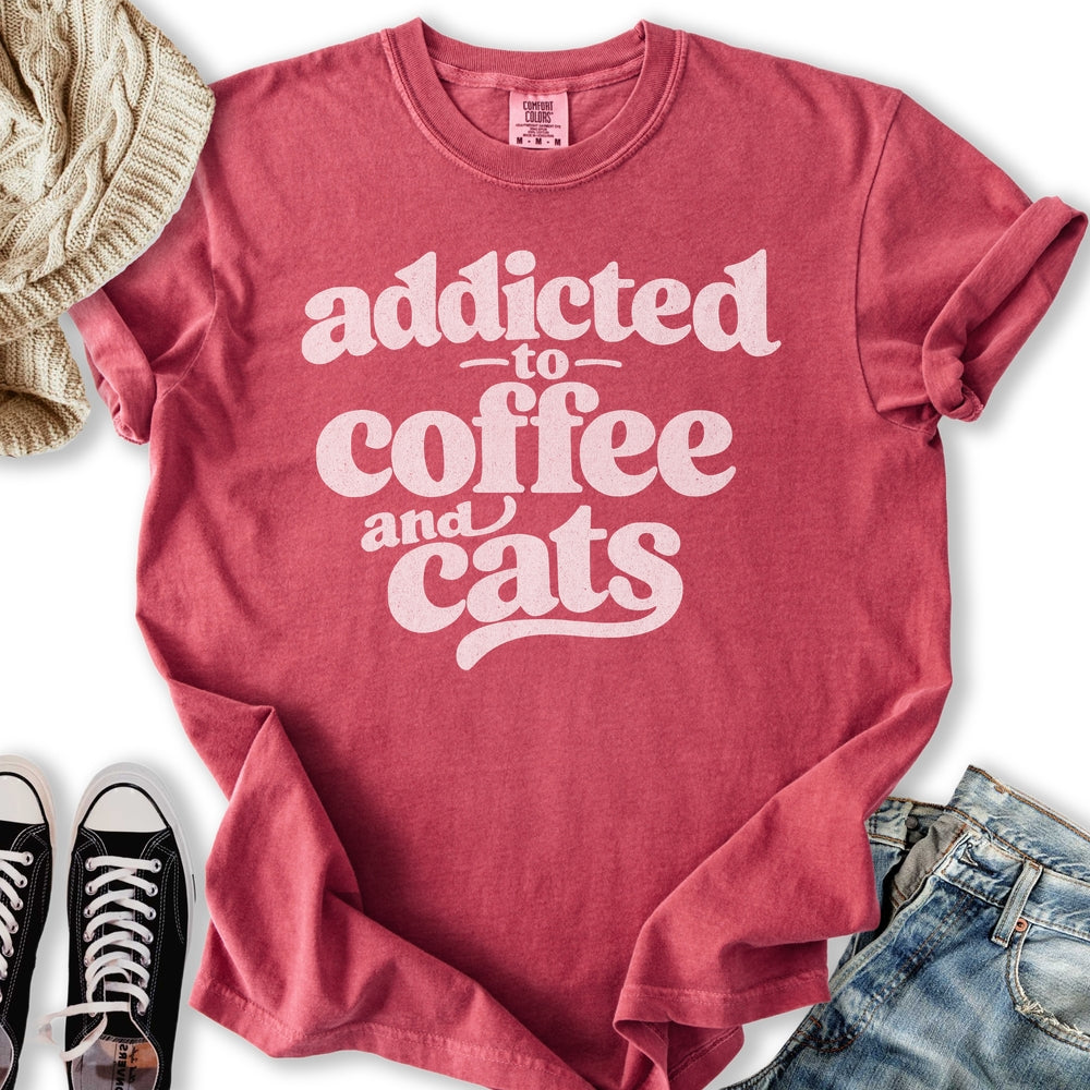 Coffee And Cats Relaxed Tee