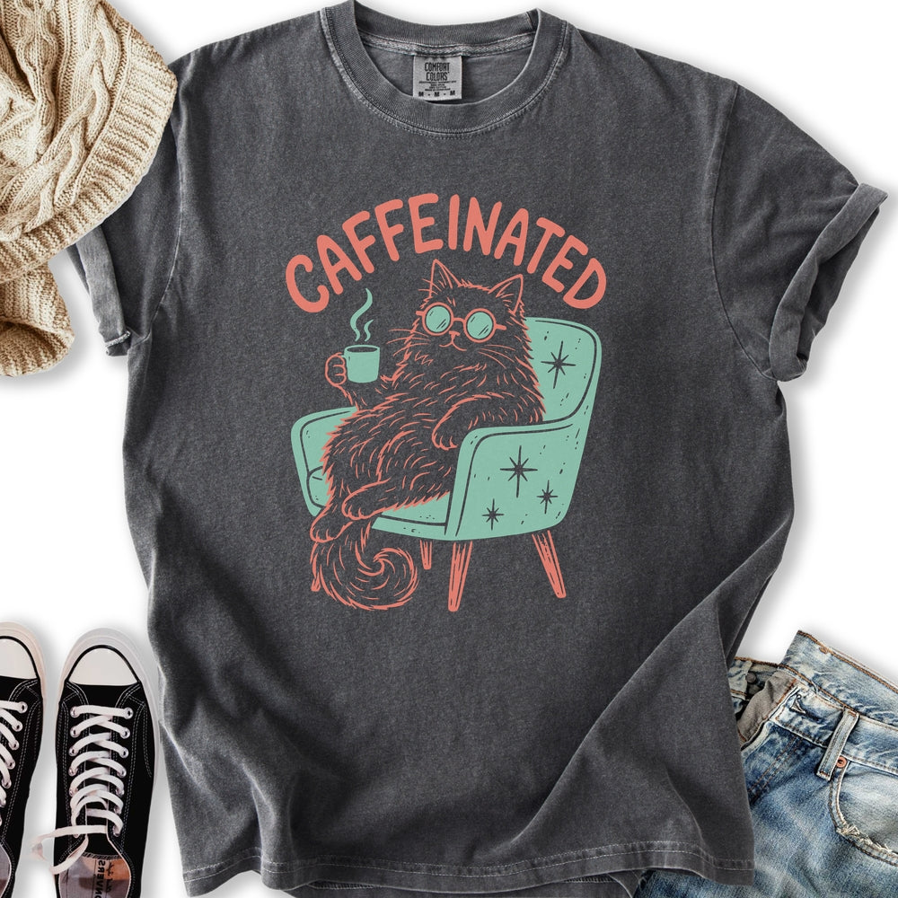 Caffeinated Cat Relaxed Tee