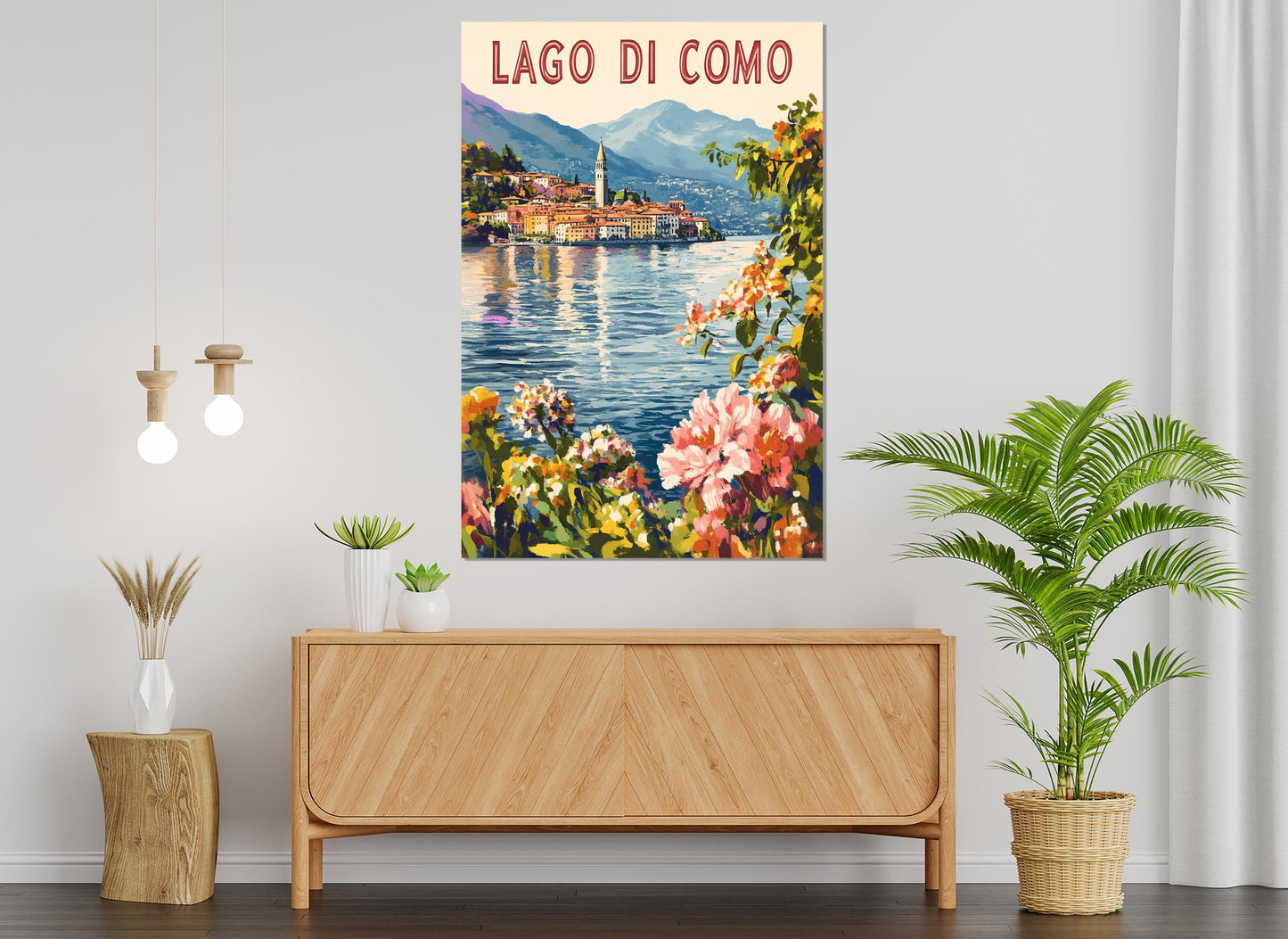Lake Como Canvas Print – Scenic Italian Wall Art | Framed & Ready to Hang