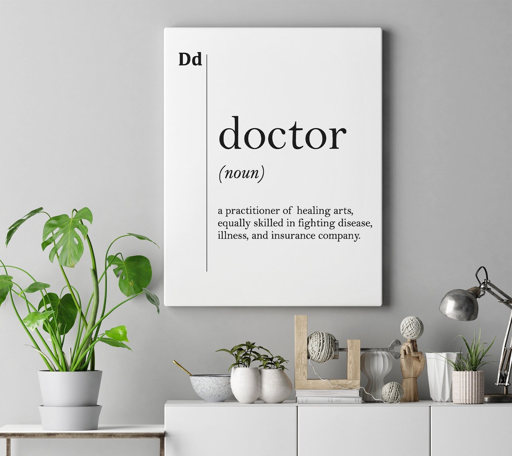 Doctor Canvas Art – Medical Wall Art | Doctor Gift Idea | Hospital Decor